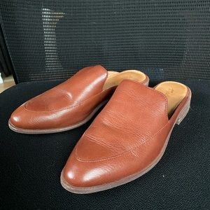 Madewell Frances Loafer Mule in Burnished Mahogany